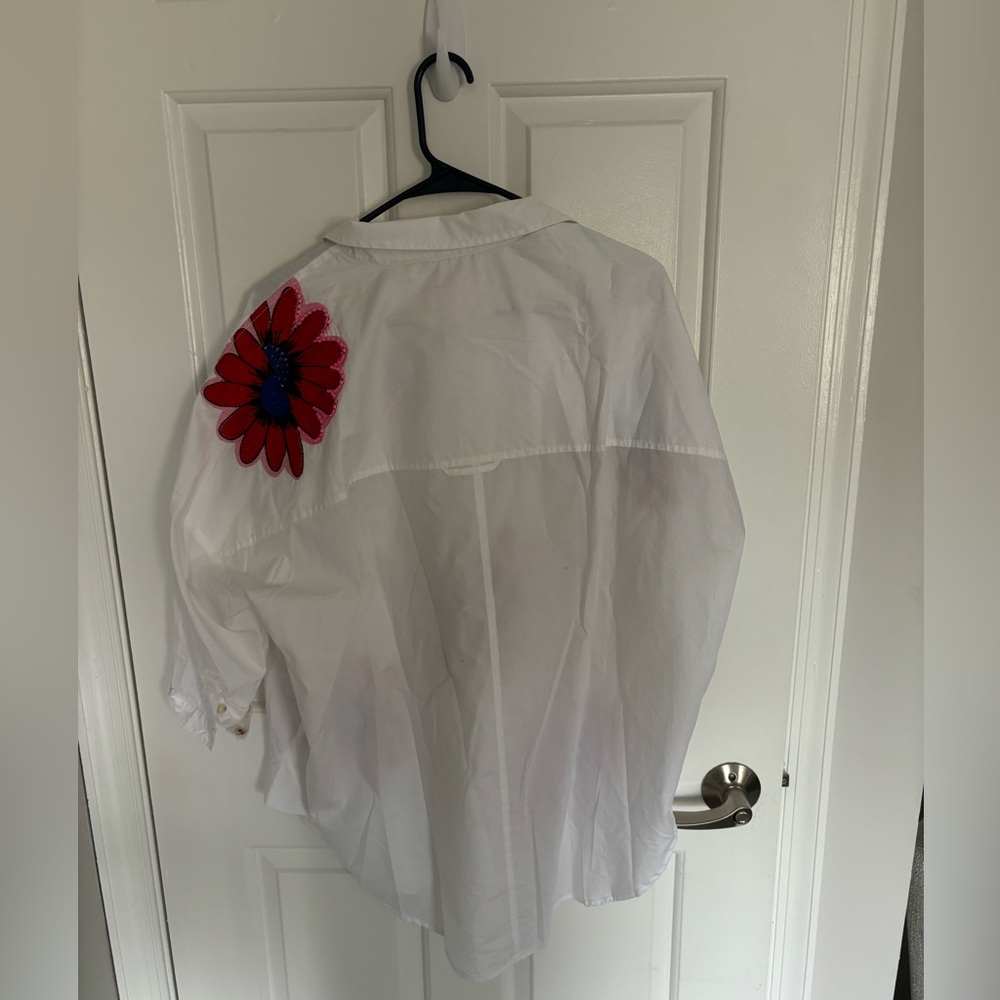 Anthro Flower Blouse - Picture 2 of 3